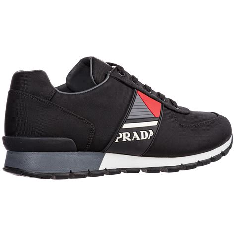 men's black prada trainers.